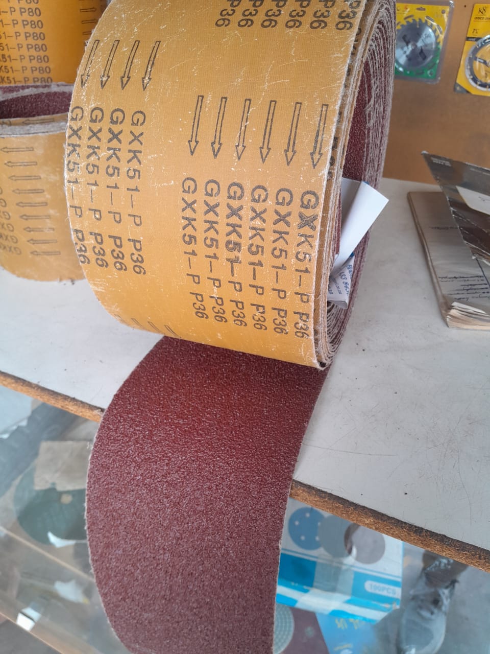 Sand Paper Rolls